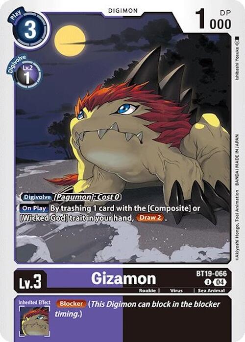 Gizamon [BT19-066] [Release Special Booster Ver.2.0] | Card Merchant Takapuna