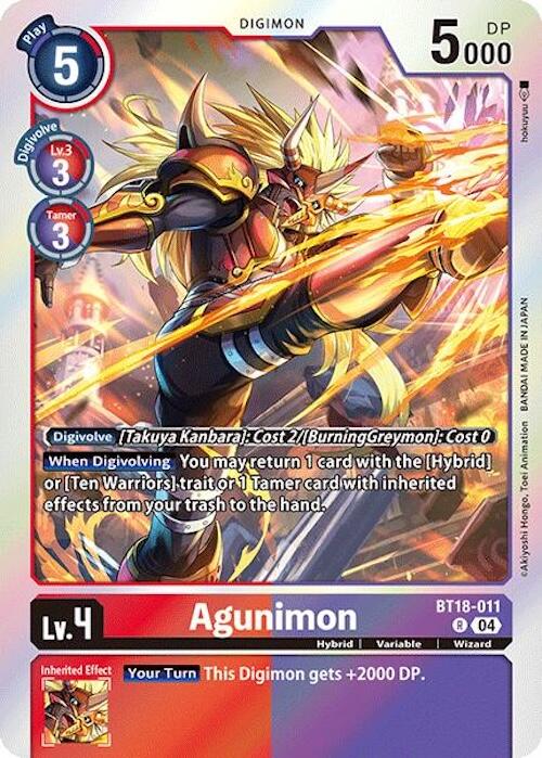 Agunimon [BT18-011] [Release Special Booster 2.0] | Card Merchant Takapuna