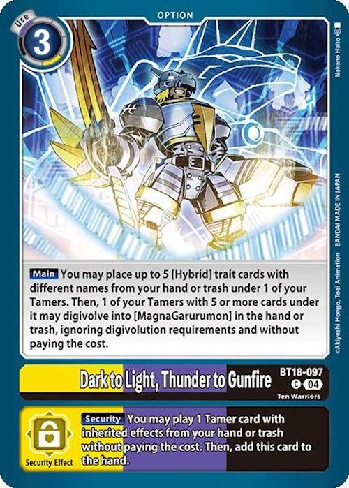 Dark to Light, Thunder to Gunfire [BT18-097] [Release Special Booster 2.0] | Card Merchant Takapuna