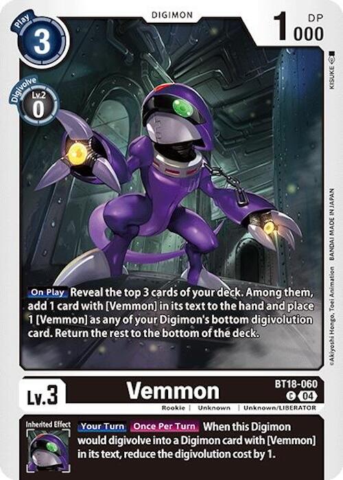 Vemmon [BT18-060] [Release Special Booster 2.0] | Card Merchant Takapuna