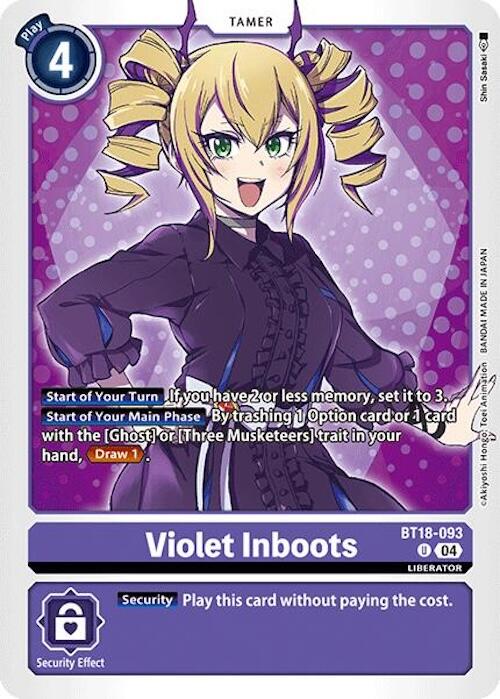 Violet Inboots [BT18-093] [Release Special Booster Ver.2.0] | Card Merchant Takapuna