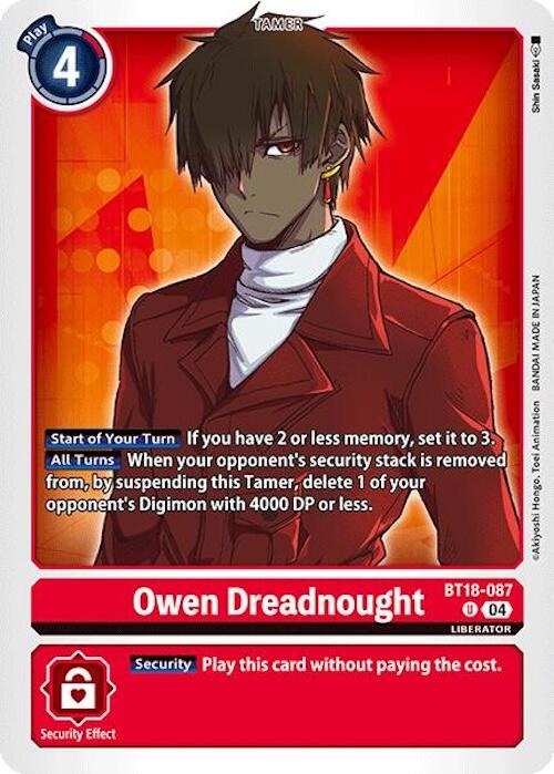 Owen Dreadnought [BT18-087] [Release Special Booster 2.0] | Card Merchant Takapuna