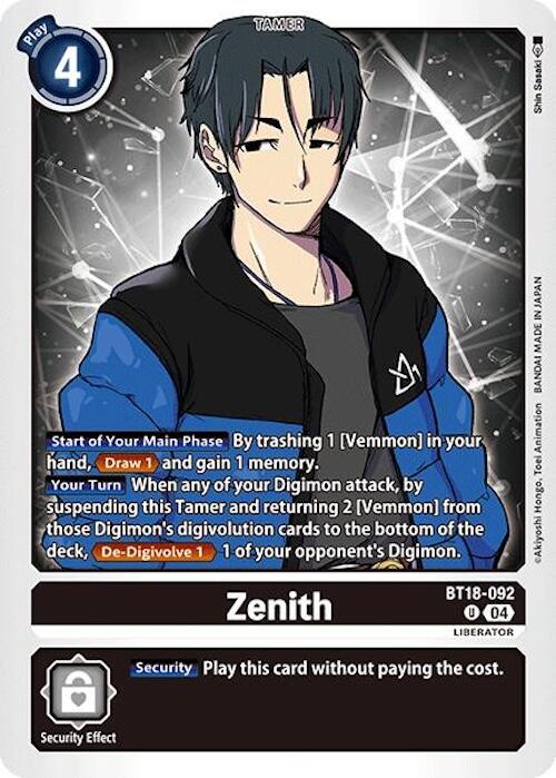 Zenith [BT18-092] [Release Special Booster Ver.2.0] | Card Merchant Takapuna