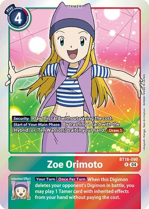 Zoe Orimoto [BT18-090] [Release Special Booster 2.0] | Card Merchant Takapuna