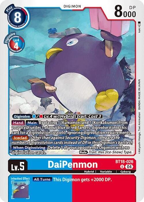 DaiPenmon [BT18-026] [Release Special Booster 2.0] | Card Merchant Takapuna