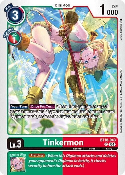 Tinkermon [BT18-043] [Release Special Booster 2.0] | Card Merchant Takapuna