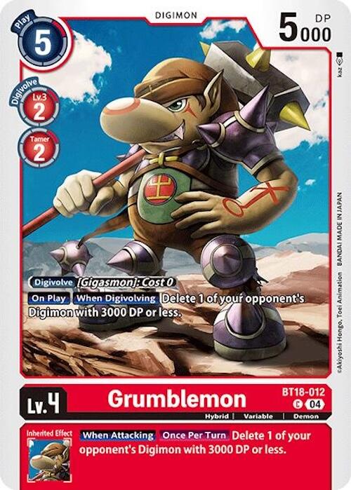 Grumblemon [BT18-012] [Release Special Booster 2.0] | Card Merchant Takapuna