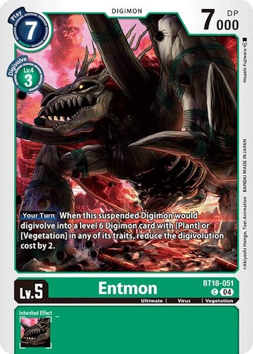 Entmon [BT18-051] [Release Special Booster 2.0] | Card Merchant Takapuna