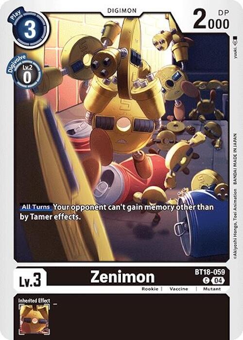 Zenimon [BT18-059] [Release Special Booster 2.0] | Card Merchant Takapuna