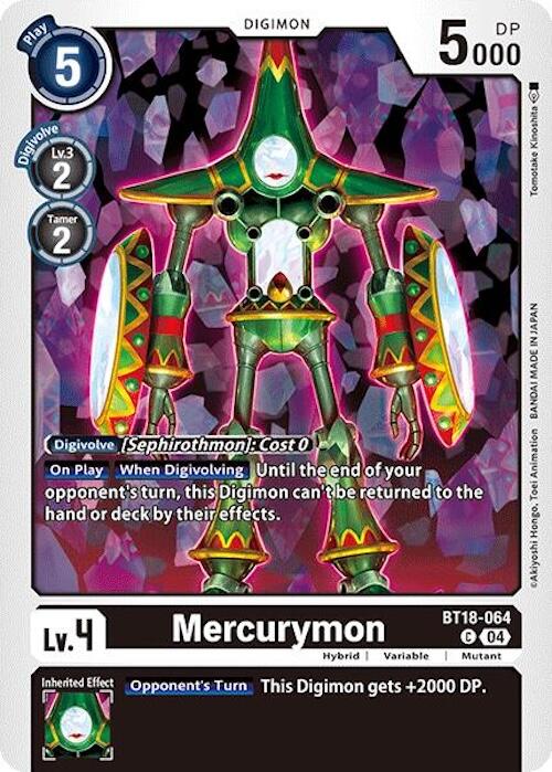 Mercurymon [BT18-064] [Release Special Booster Ver.2.0] | Card Merchant Takapuna