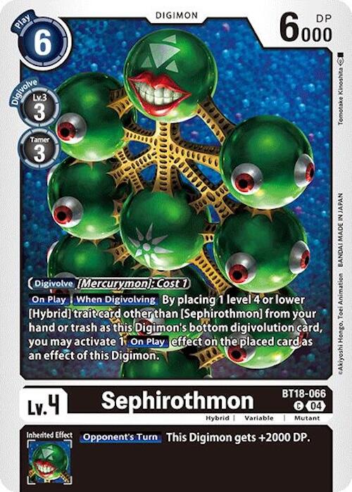 Sephiromon [BT18-066] [Release Special Booster 2.0] | Card Merchant Takapuna