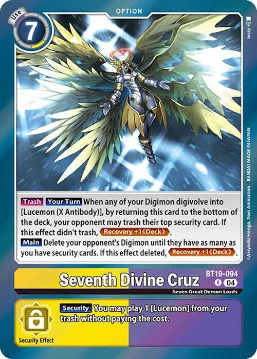 Seventh Divine Cruz [BT19-094] [Release Special Booster 2.0] | Card Merchant Takapuna