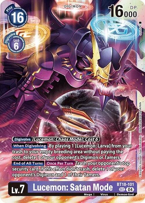 Lucemon: Satan Mode [BT18-101] [Release Special Booster 2.0] | Card Merchant Takapuna