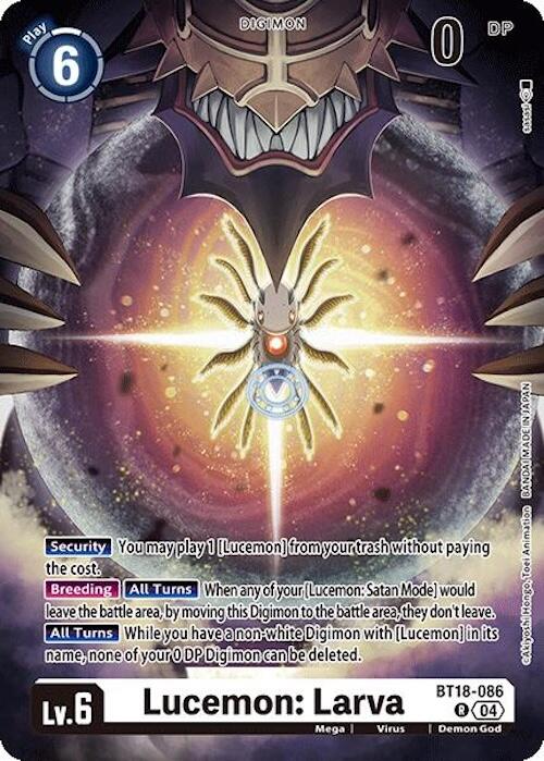 Lucemon: Larva [BT18-086] [Release Special Booster 2.0] | Card Merchant Takapuna