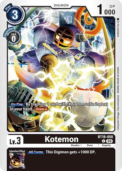 Kotemon [BT18-058] [Release Special Booster 2.0] | Card Merchant Takapuna