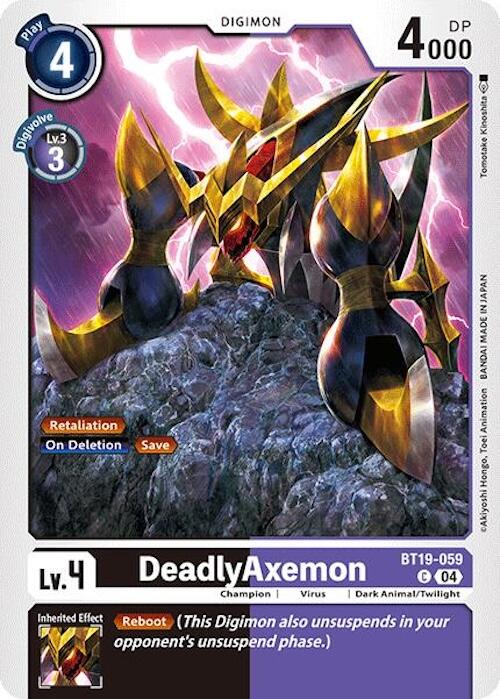 DeadlyAxemon [BT19-059] [Release Special Booster 2.0] | Card Merchant Takapuna