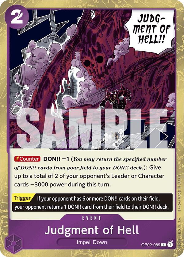 Judgment of Hell (Jolly Roger Foil) [Premium Booster -The Best-] | Card Merchant Takapuna