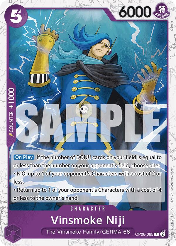 Vinsmoke Niji (OP06-065) (Jolly Roger Foil) [Premium Booster -The Best-] | Card Merchant Takapuna