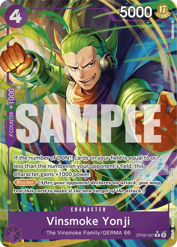 Vinsmoke Yonji (OP06-067) (Alternate Art) [Premium Booster -The Best-] | Card Merchant Takapuna