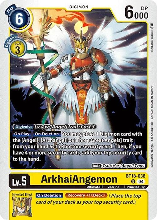 ArkhaiAngemon [BT18-038] [Release Special Booster 2.0] | Card Merchant Takapuna