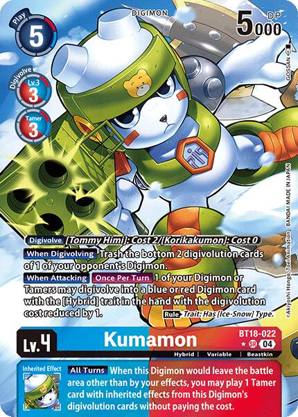 Kumamon [BT18-022] (Alternate Art) [Release Special Booster 2.0] | Card Merchant Takapuna