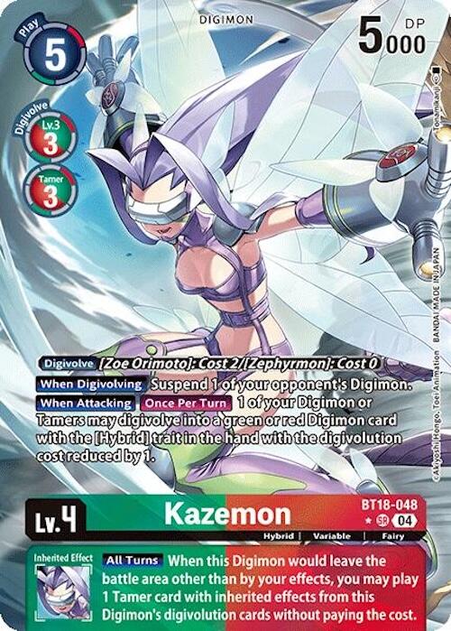 Kazemon [BT18-048] (Alternate Art) [Release Special Booster 2.0] | Card Merchant Takapuna