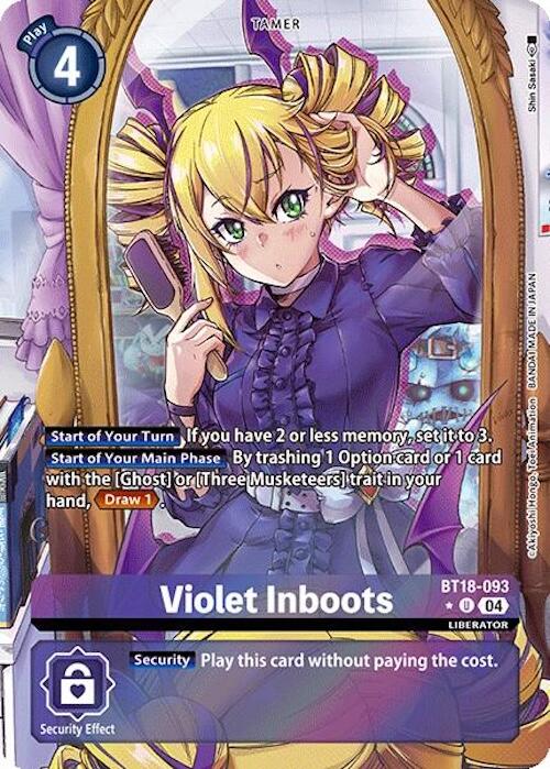 Violet Inboots [BT18-093] (Alternate Art) [Release Special Booster 2.0] | Card Merchant Takapuna