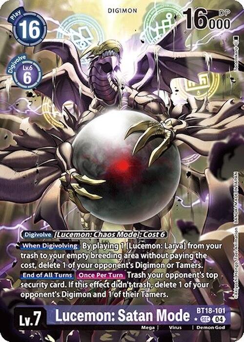 Lucemon: Satan Mode [BT18-101] (Alternate Art) [Release Special Booster Ver.2.0] | Card Merchant Takapuna