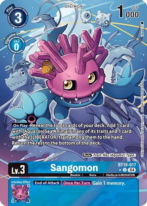 Sangomon [BT19-017] (Alternate Art) [Release Special Booster 2.0] | Card Merchant Takapuna