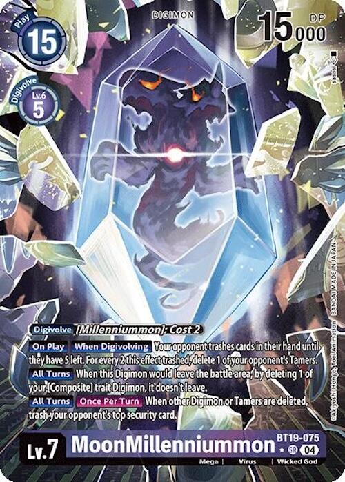 MoonMillenniummon [BT19-075] (Alternate Art) [Release Special Booster 2.0] | Card Merchant Takapuna