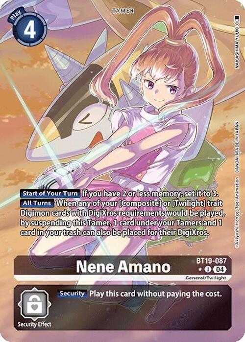 Nene Amano [BT19-087] (Alternate Art) [Release Special Booster 2.0] | Card Merchant Takapuna