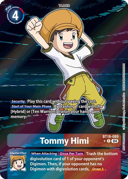 Tommy Himi [BT18-089] (Release Special Booster 2.0: Box Promotion Pack) [Release Special Booster 2.0] | Card Merchant Takapuna