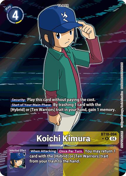 Koichi Kimura [BT18-094] (Release Special Booster Ver.2.0: Box Promotion Pack) [Release Special Booster Ver.2.0] | Card Merchant Takapuna