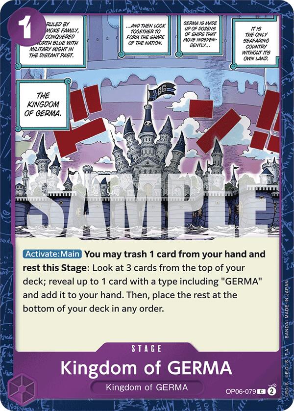 Kingdom of GERMA (Jolly Roger Foil) [Premium Booster -The Best-] | Card Merchant Takapuna