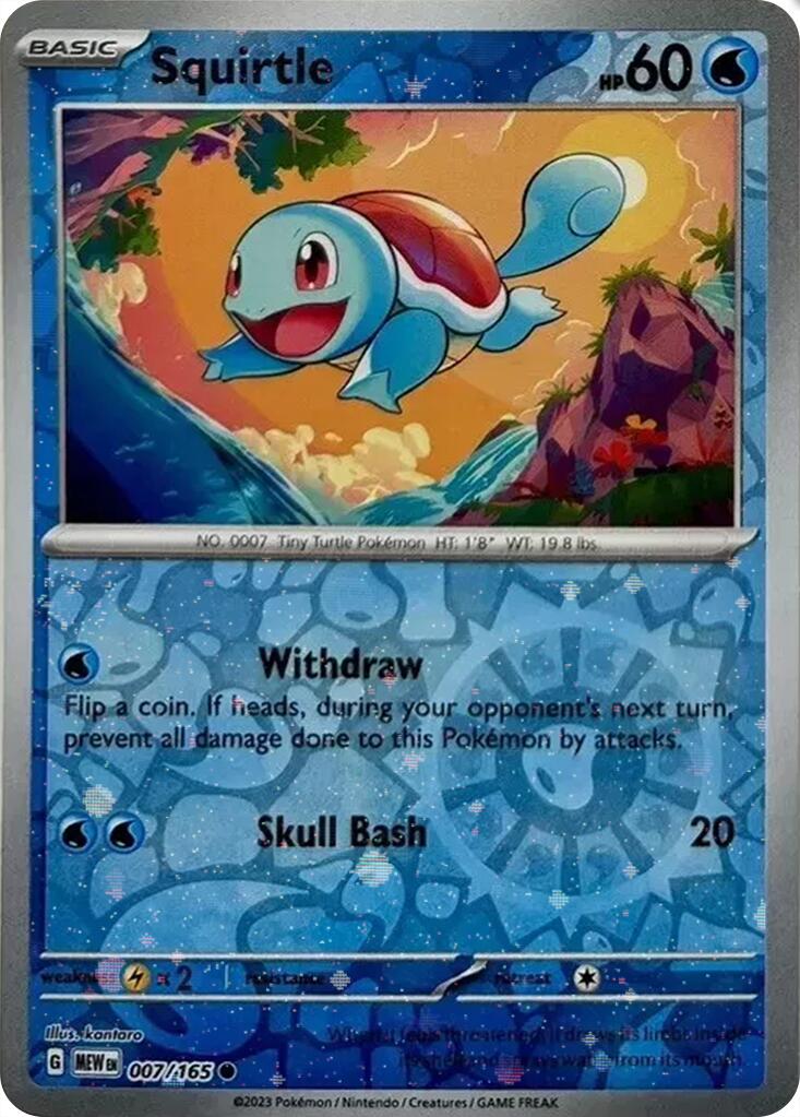 Squirtle (007/165) (Cosmos Holo) (Costco Exclusive) [Scarlet & Violet 151] | Card Merchant Takapuna