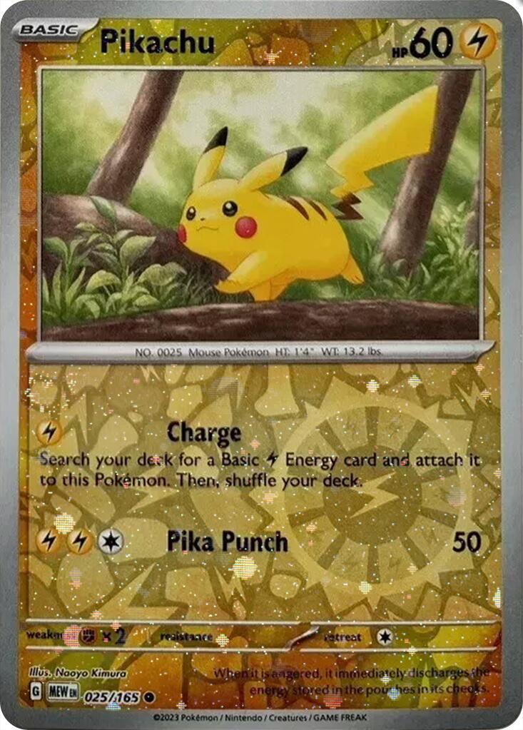 Pikachu (025/165) (Cosmos Holo) (Costco Exclusive) [Miscellaneous Cards] | Card Merchant Takapuna