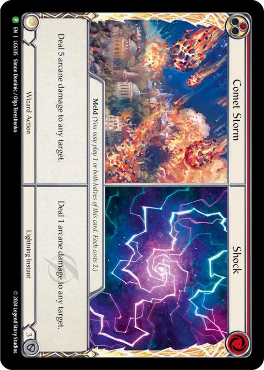 Comet Storm // Shock [LGS335] (Promo)  Cold Foil | Card Merchant Takapuna