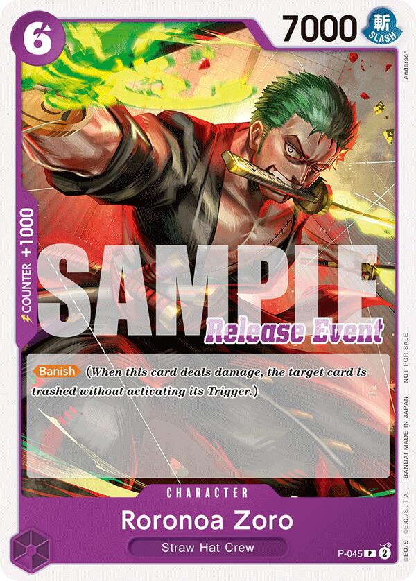 Roronoa Zoro (ST15 - ST20 Release Event Pack) [One Piece Promotion Cards] | Card Merchant Takapuna