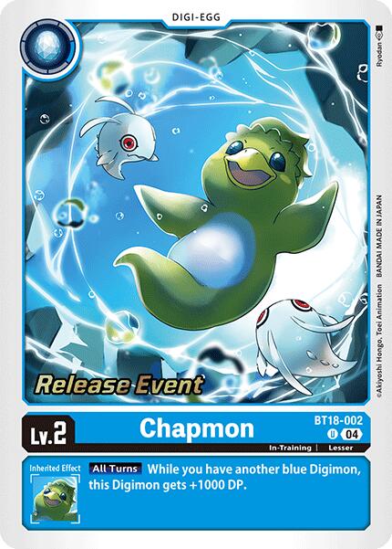 Chapmon [BT18-002] [Release Special Booster Ver.2.0 Pre-Release Cards] | Card Merchant Takapuna