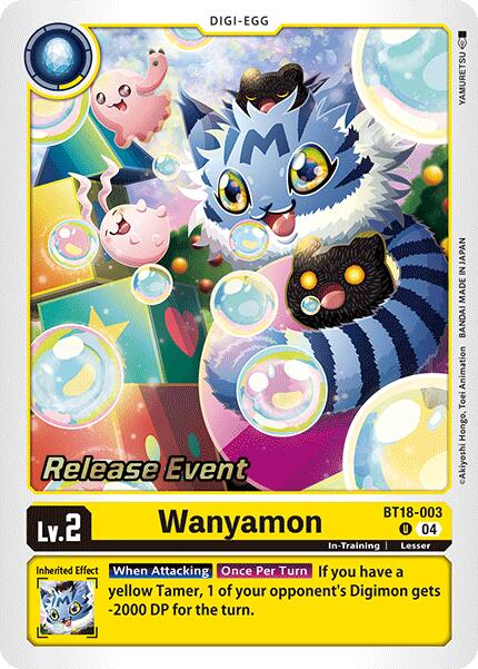 Wanyamon [BT18-003] [Release Special Booster Ver.2.0 Pre-Release Cards] | Card Merchant Takapuna