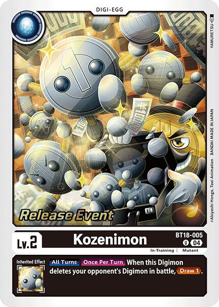 Kozenimon [BT18-005] [Release Special Booster Ver.2.0 Pre-Release Cards] | Card Merchant Takapuna