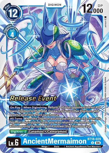 AncientMermaimon [BT18-029] [Release Special Booster 2.0 Pre-Release Cards] | Card Merchant Takapuna