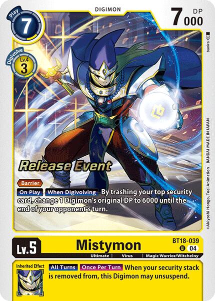 Mistymon [BT18-039] [Release Special Booster Ver.2.0 Pre-Release Cards] | Card Merchant Takapuna