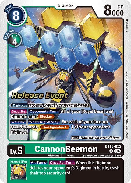 CannonBeemon [BT18-052] [Release Special Booster 2.0 Pre-Release Cards] | Card Merchant Takapuna