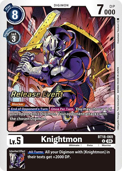 Knightmon [BT18-069] [Release Special Booster Ver.2.0 Pre-Release Cards] | Card Merchant Takapuna