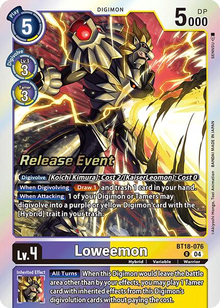 Loweemon [BT18-076] [Release Special Booster Ver.2.0 Pre-Release Cards] | Card Merchant Takapuna