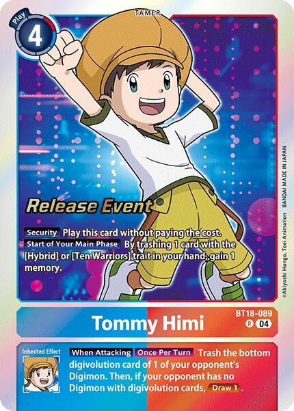 Tommy Himi [BT18-089] [Release Special Booster Ver.2.0 Pre-Release Cards] | Card Merchant Takapuna