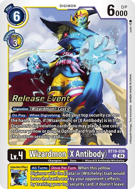 Wizardmon [BT19-036] (X Antibody) [Release Special Booster Ver.2.0 Pre-Release Cards] | Card Merchant Takapuna