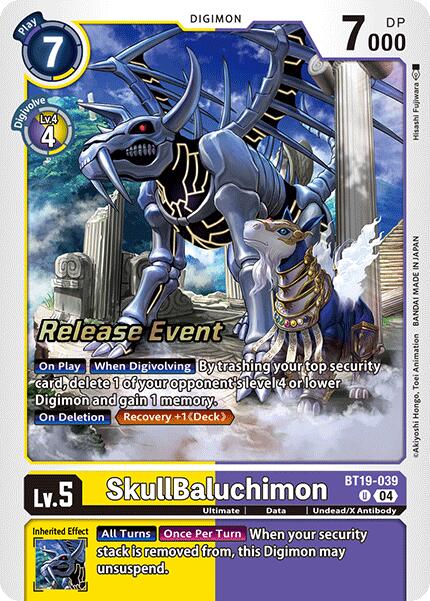 SkullBaluchimon [BT19-039] [Release Special Booster 2.0 Pre-Release Cards] | Card Merchant Takapuna