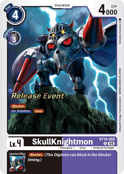 SkullKnightmon [BT19-058] [Release Special Booster Ver.2.0 Pre-Release Cards] | Card Merchant Takapuna